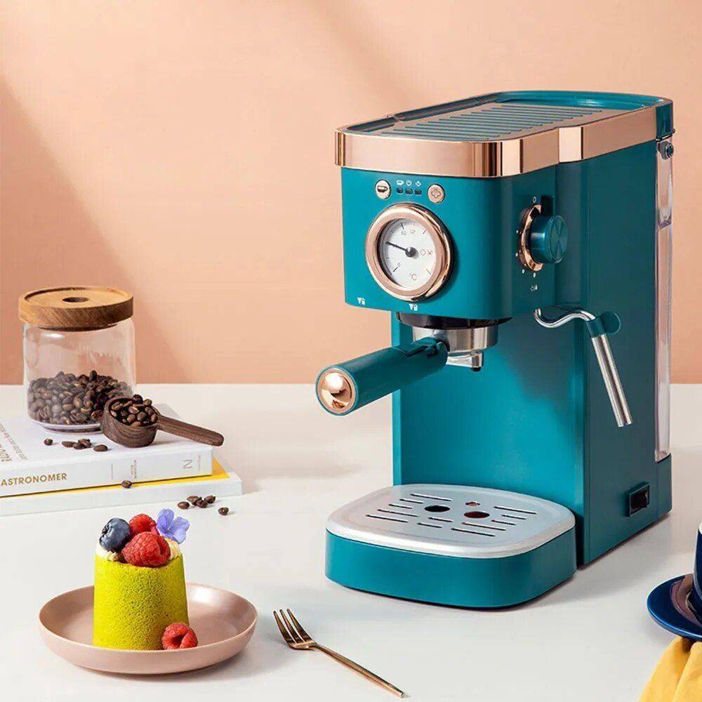Deluxe Semi-Automatic Espresso Coffee Maker with Steam Milk Frother Kitchen & Dining  
