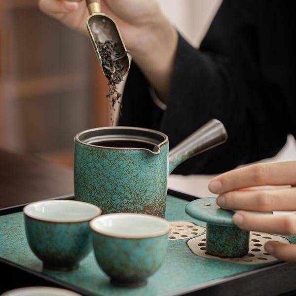 Exploring the Timeless Elegance of Green Kung Fu Tea Sets Crafted from Old Clay